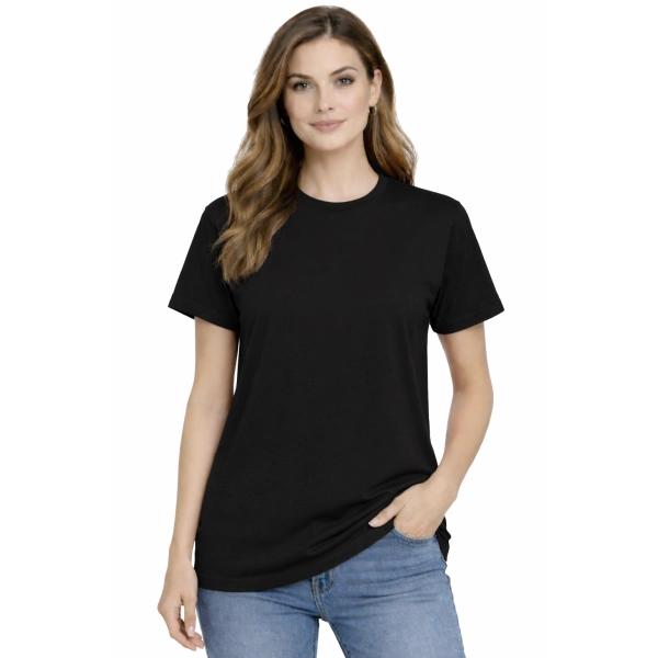 Damska koszulka T-shirt 100% miękka bawełna czarna roz. M